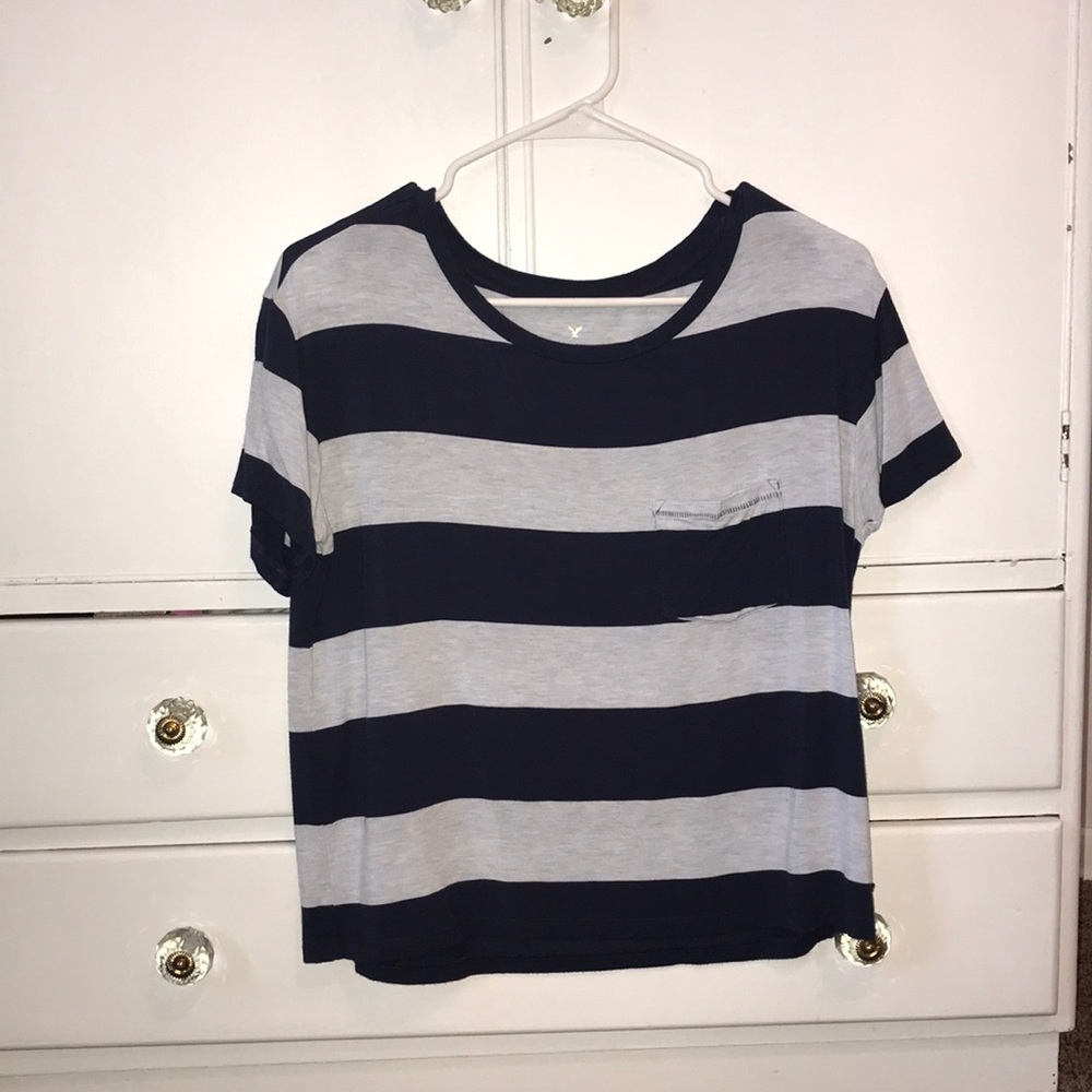 American Eagle strip shirt